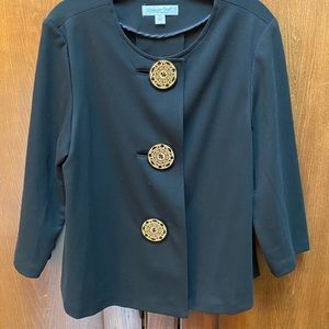 Coldwater Creek Black blazer Sz M